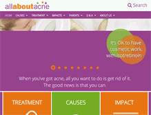 Tablet Screenshot of acne.org.au